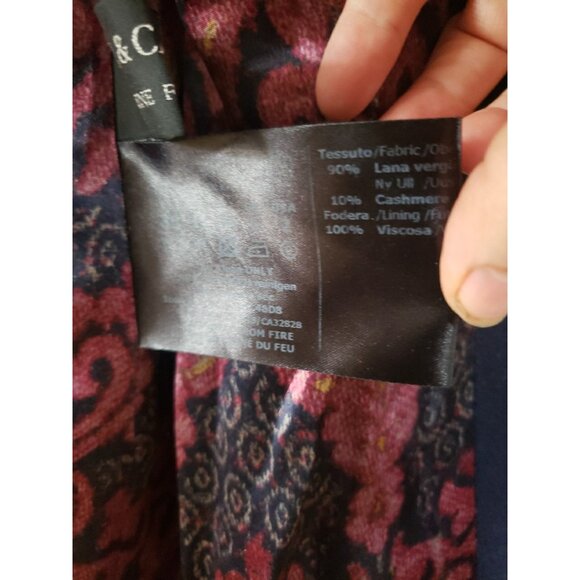 Cinzia Rocca Women’s Navy Blue Wool Cashmere Pea Coat Size 38 US 2 Italy - Picture 8 of 13